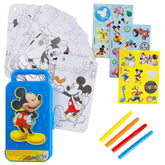 Disney© Mickey Mouse Sticker Activity Kit | Party Favor | 1 plastic case with 20 activity pages and 4 markers